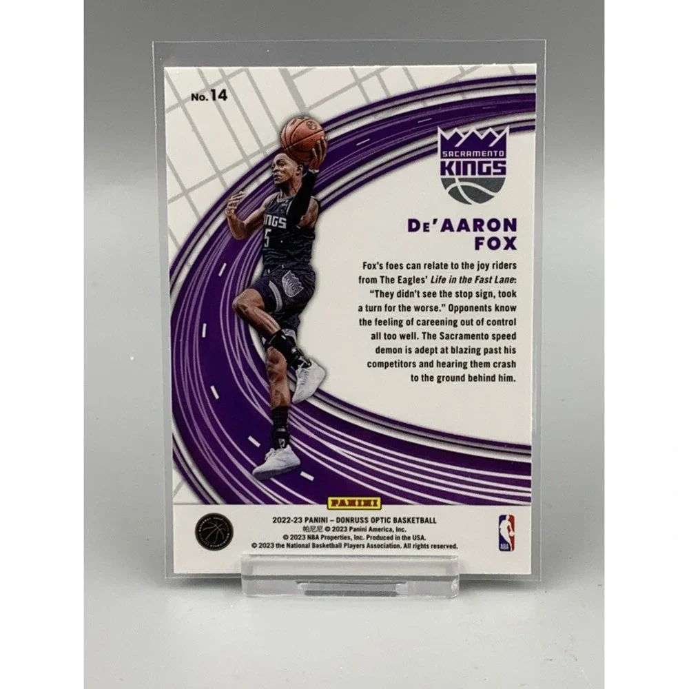2022-23 De'Aaron‎ Fox  Optic Express Lane Sacramento Kings